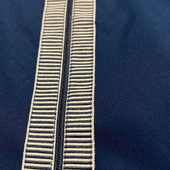 Lady Hagan Navy Blue Bon Voyage Nautical Zipper Golf Skort Size 12 - Picture 10 of 14